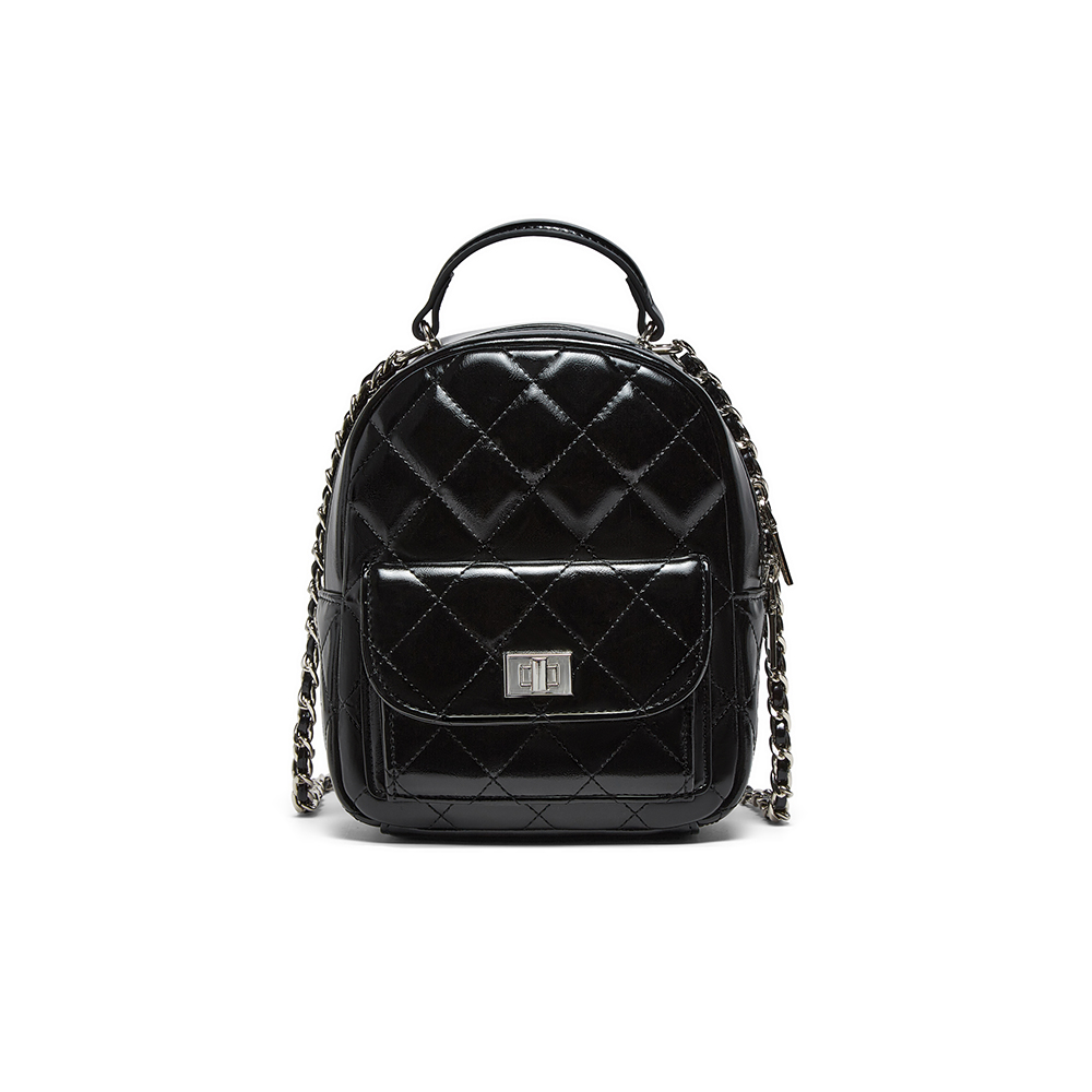 百思图2025夏季新款商场同款背包时尚休闲双肩包女TY006BX5