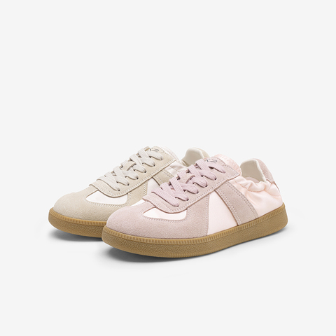 百思图2025秋季新款德训鞋时尚复古户外运动女休闲鞋D3192CM5