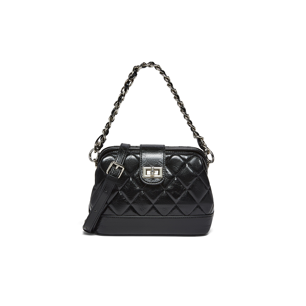 百思图2025夏季新款商场同款绗缝包时尚通勤单肩斜挎包女TY004BX5