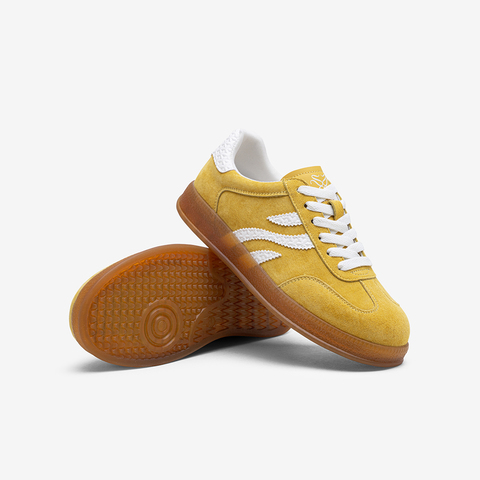 百思图2025秋季新款德训鞋时尚复古户外运动女休闲鞋D3176CM5