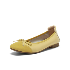 百思图2025秋季新款单鞋时尚蝴蝶结简约通勤女鞋C2201CQ5