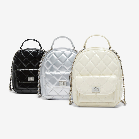 百思图2025夏季新款商场同款背包时尚休闲双肩包女TY006BX5