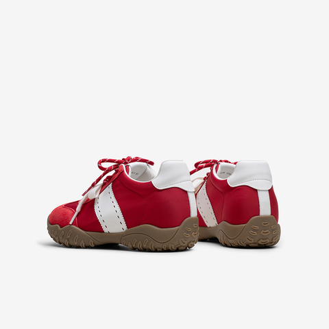 百思图2025秋季新款德训鞋时尚复古潮流增高女休闲鞋D3238CM5