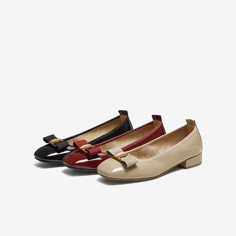 百思图2025秋季新款商场同款浅口单鞋时尚通勤粗跟女鞋B1708CQ5