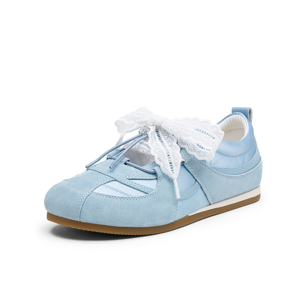 百思图2025秋新款商场同款猪芭蕾舞鞋时尚复古休闲女单鞋I7105CQ5