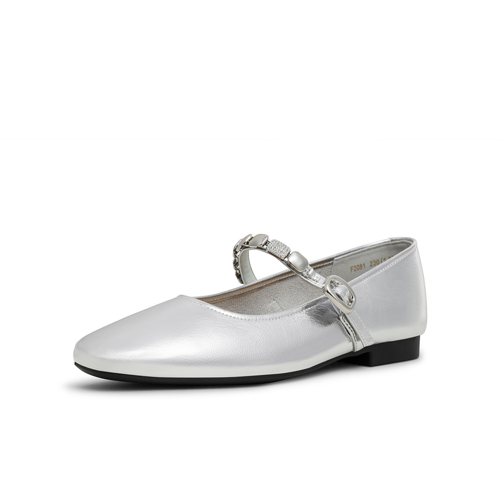 百思图2025秋季新款商场同款玛丽珍鞋时尚复古法式女单鞋F2081CQ5