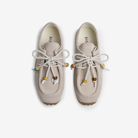 百思图2025秋季新款商场同款袋鼠鞋时尚休闲女单鞋A1372CM5