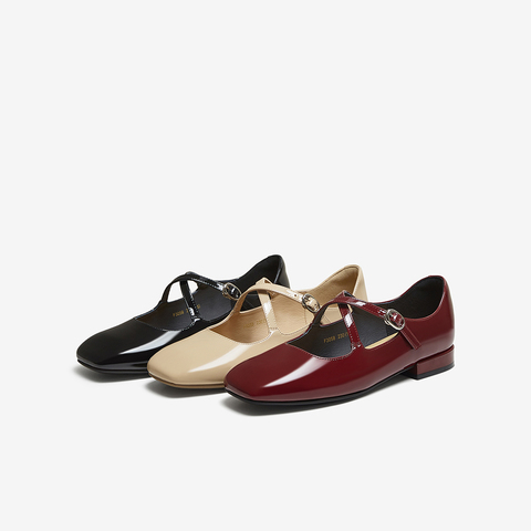 百思图2025秋季新款玛丽珍鞋时尚复古法式潮流女单鞋F3058CQ5