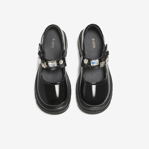 百思图2025秋季新款商场同款玛丽珍鞋时尚学院风女单鞋BP771CQ5