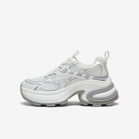 百思图2025夏季新款时尚潮流街头老爹鞋厚底增高女休闲鞋L0804BM5