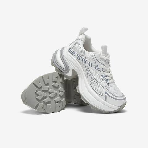 百思图2025夏季新款时尚潮流街头老爹鞋厚底增高女休闲鞋L0804BM5