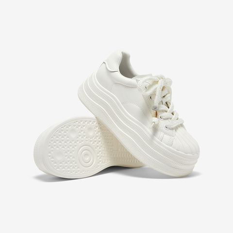 百思图2025秋季新款商场同款板鞋时尚潮流运动女休闲鞋E1681CM5