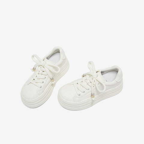 百思图2025秋季新款商场同款板鞋时尚潮流运动女休闲鞋E1681CM5