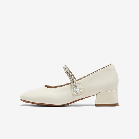 百思图2025秋季新款商场同款玛丽珍鞋时尚复古法式女单鞋W0768CQ5