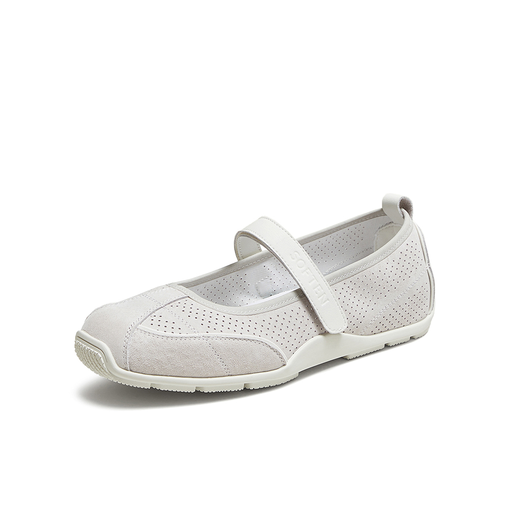 百思图2025秋季新款商场同款芭蕾舞鞋时尚休闲女单鞋D3310CQ5