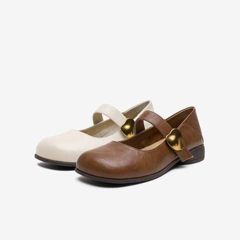 百思图2025秋季新款商场同款玛丽珍鞋时尚简约女单鞋F3511CQ5