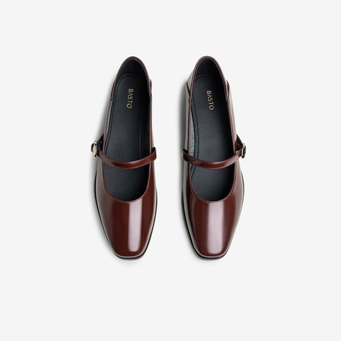 百思图2025秋季新款玛丽珍鞋时尚复古法式浅口女单鞋B5291CQ5