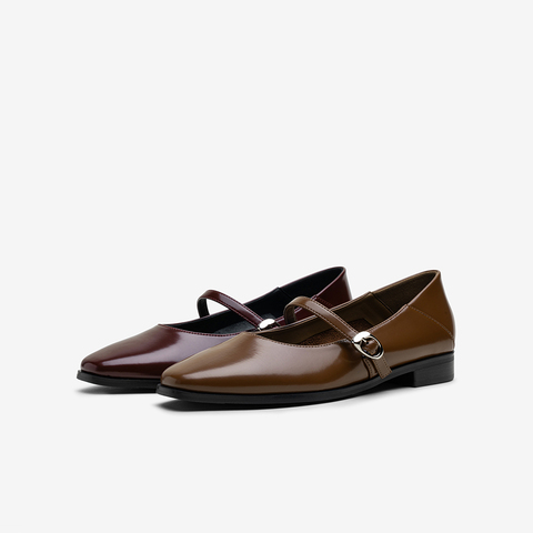 百思图2025秋季新款玛丽珍鞋时尚复古法式浅口女单鞋B5291CQ5