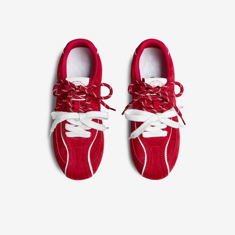 百思图2025秋季新德训鞋时尚复古户外运动平跟女休闲鞋D3250CM5