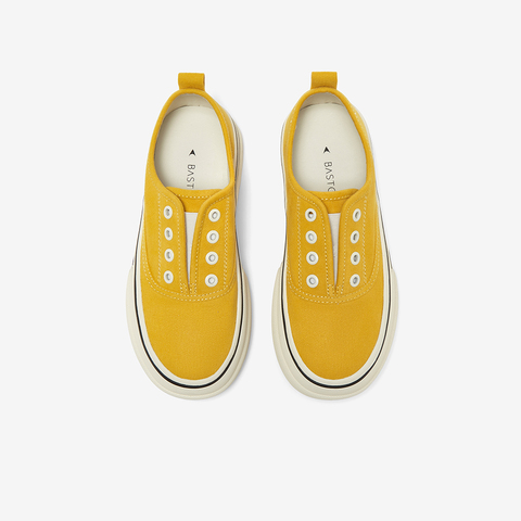 百思图2025秋季新款帆布鞋时尚街头运动厚底女休闲鞋A1213CM5