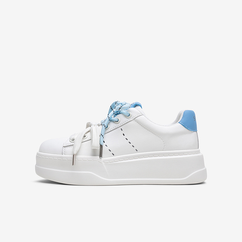 百思图2025秋季新款板鞋时尚潮流街头运动厚底女休闲鞋CR501CM5