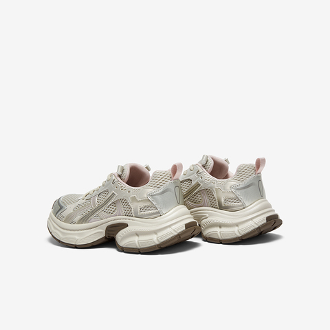 百思图2025秋季新款商场同款老爹鞋厚底增高女运动休闲鞋B8966CM5