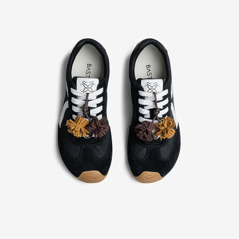 百思图2025秋季新款商场同款德训鞋时尚复古女运动休闲鞋A1857CM5