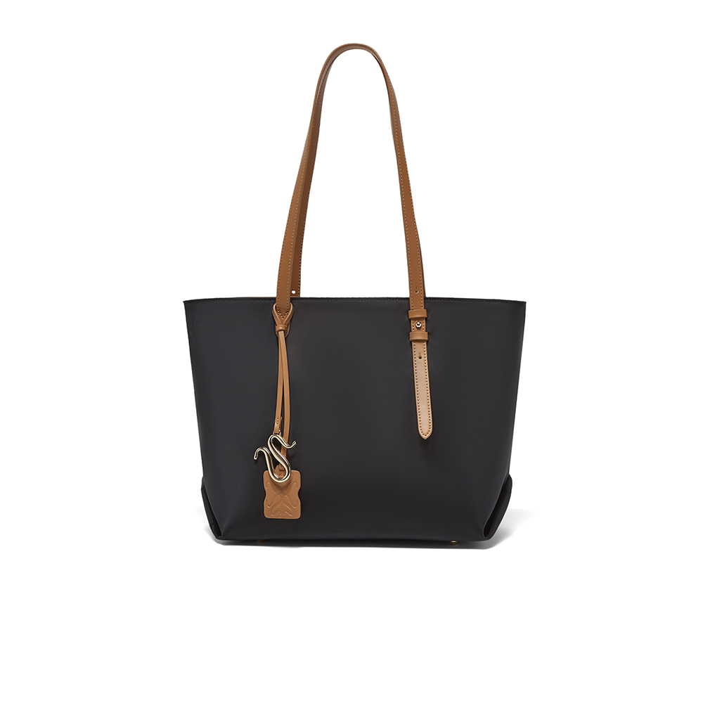 百思图2025秋季新款商场同款织托特包时尚大容量单肩包女TY009CX5