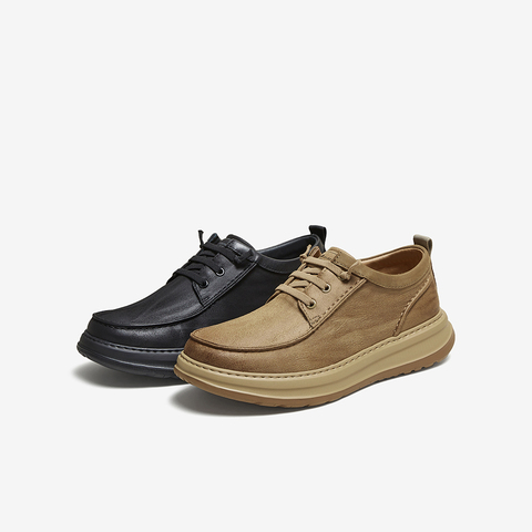 百思图2025秋季新款商场同款休闲皮鞋时尚商务厚底男鞋L3367CM5