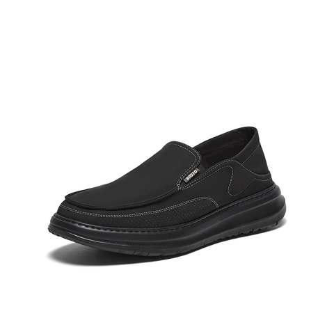 百思图2025夏季新款商场同款简约通勤布鞋厚底男休闲鞋L3309BM5