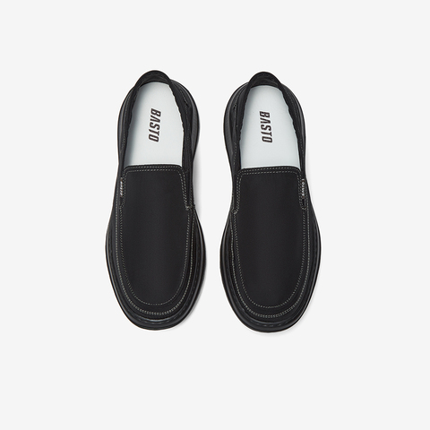 百思图2025夏季新款商场同款简约通勤布鞋厚底男休闲鞋L3309BM5