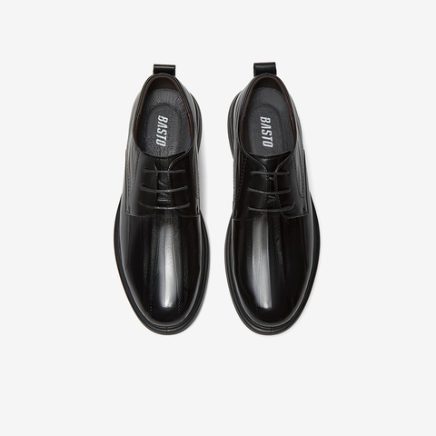 百思图2025秋季新款商场同款时尚简约商务男休闲皮鞋50505CM5