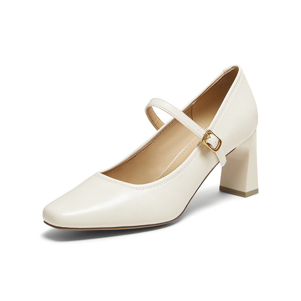 百思图2025秋季新款商场同款玛丽珍鞋简约时尚女单鞋F3518CQ5