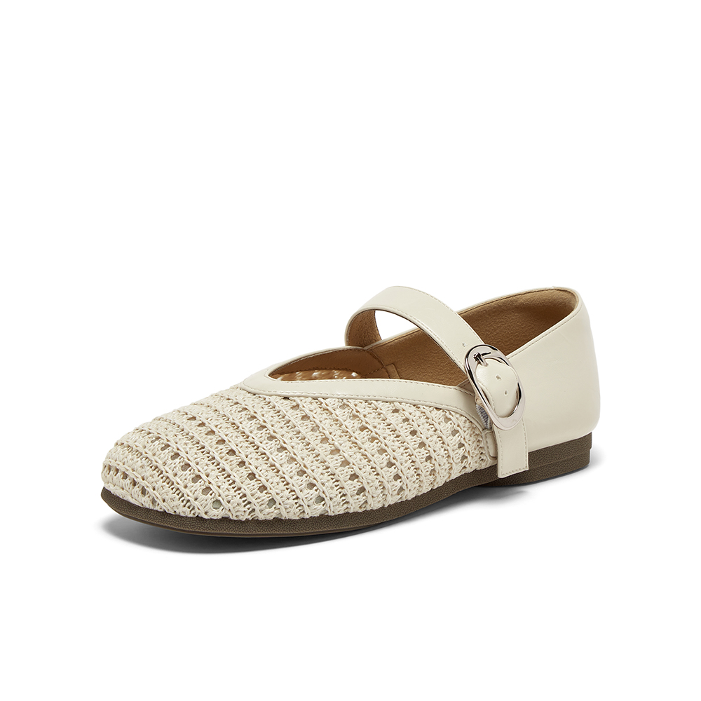 百思图2025秋季新款玛丽珍鞋复古休闲潮流通勤女单鞋F1181CQ5