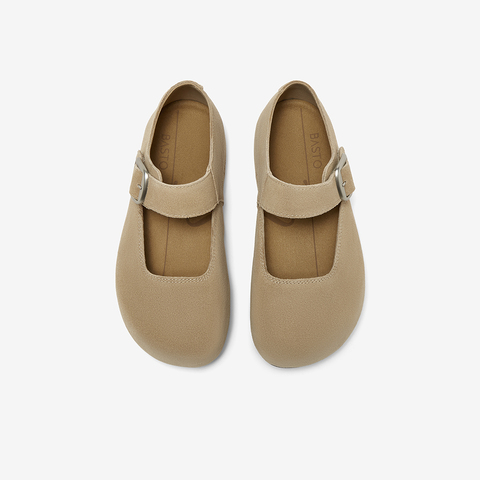 百思图2025秋季新款勃肯鞋时尚复古休闲浅口女单鞋B8771CQ5