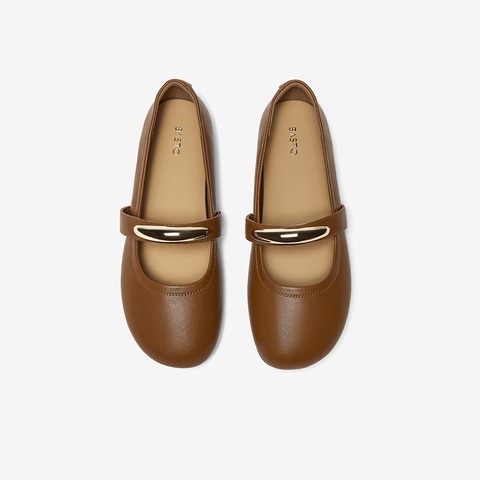 百思图2025秋季新款商场同款玛丽珍鞋简约时尚浅口女单鞋F3317CQ5