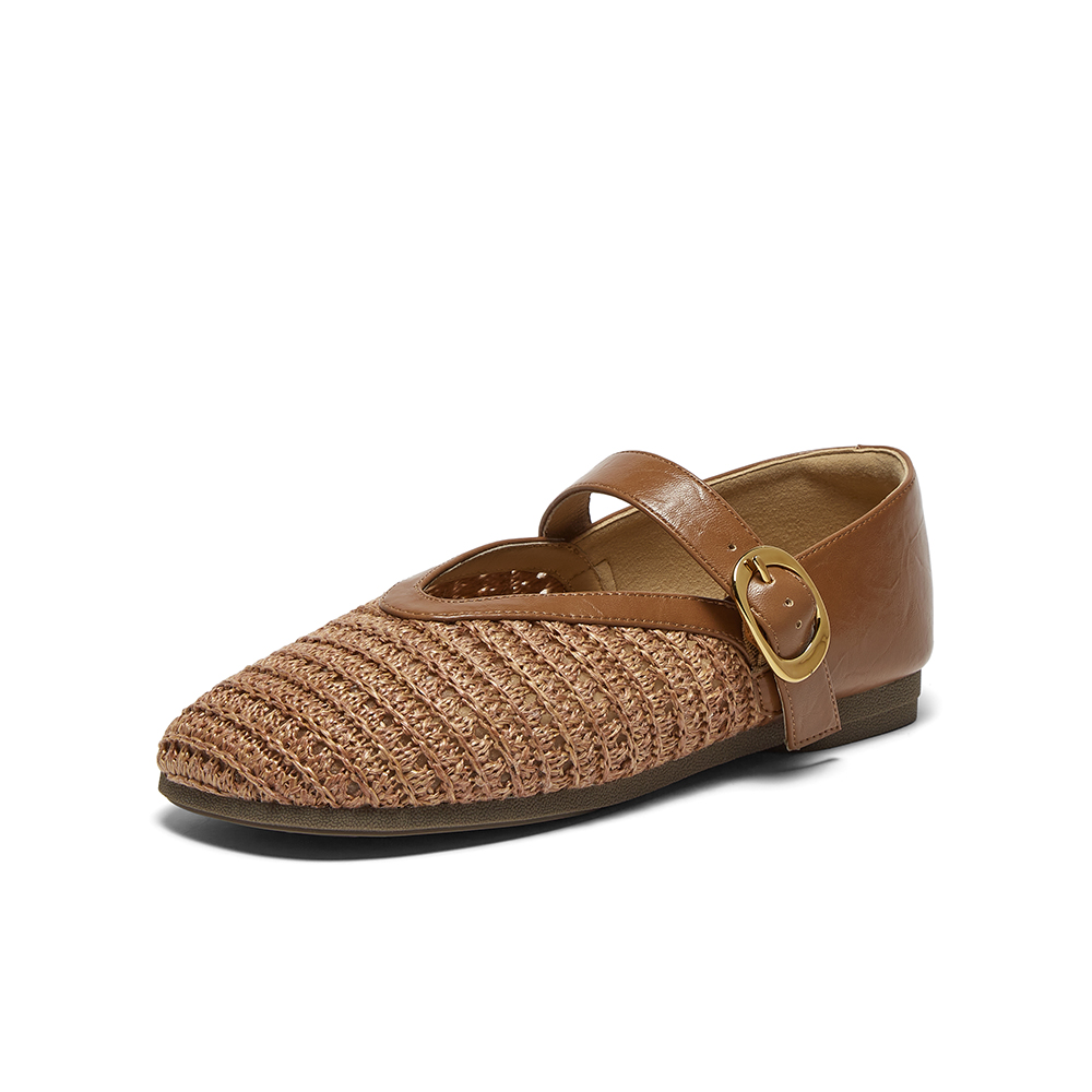 百思图2025秋季新款玛丽珍鞋复古休闲潮流通勤女单鞋F1181CQ5