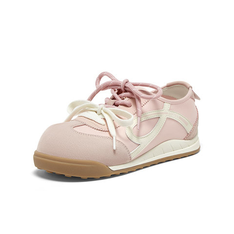 百思图2025秋季新款商场同款德训鞋时尚复古运动女休闲鞋D3179CM5