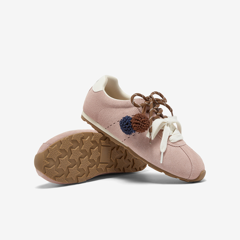 百思图2025秋季新款德训鞋时尚复古户外运动女休闲鞋A2715CM5