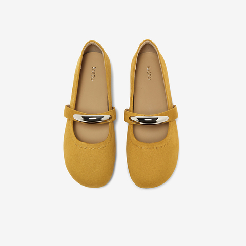 百思图2025秋季新款商场同款玛丽珍鞋简约时尚浅口女单鞋F3317CQ5