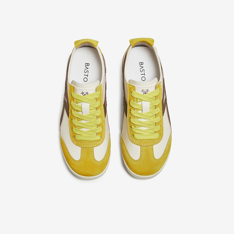 百思图2025秋季新款商场同款德训鞋复古潮流女休闲运动鞋X2391CM5