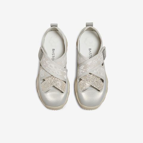 百思图2025夏季新款芭蕾舞鞋时尚潮流户外休闲女单鞋D3370BM5