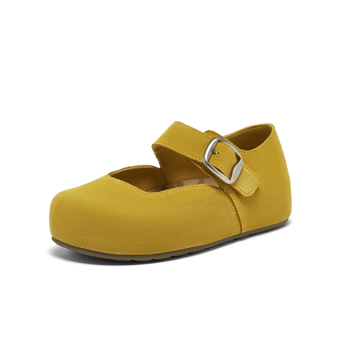 百思图2025秋季新款勃肯鞋时尚复古休闲浅口女单鞋B8771CQ5