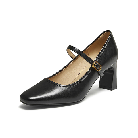 百思图2025秋季新款商场同款玛丽珍鞋简约时尚女单鞋F3518CQ5
