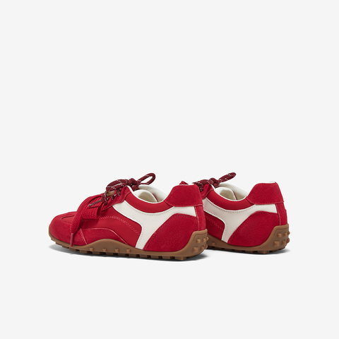 百思图2025秋季新款商场同款德训鞋时尚复古运动女休闲鞋A9012CM5