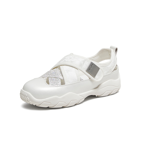 百思图2025夏季新款芭蕾舞鞋时尚潮流户外休闲女单鞋D3370BM5