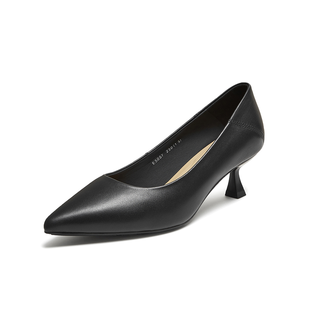 百思图2025秋季新款商场同款浅口单鞋时尚潮流通勤女鞋E5057CQ5