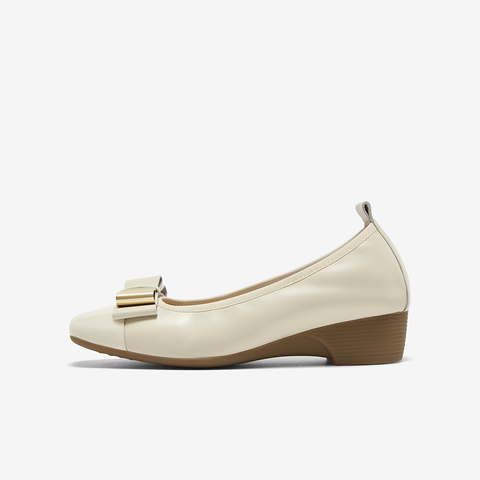 百思图2025秋季新款单鞋时尚简约通勤粗跟浅口女鞋C6022CQ5