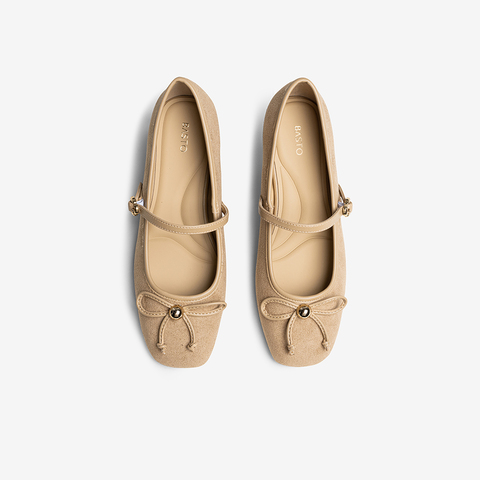 百思图2025秋季新款玛丽珍鞋时尚潮流复古法式女单鞋F3023CQ5