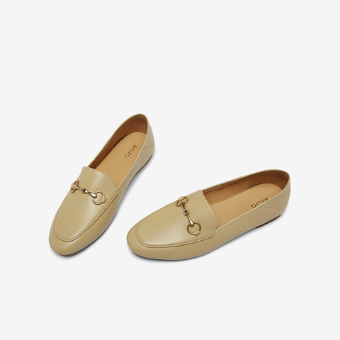 百思图2025秋季新款乐福鞋时尚简约通勤平跟女单鞋C5268CA5